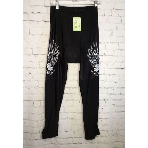 Padded Shockproof‎ mens XXL Cycling Leggings  Shorts blue black Ankle Zip - Picture 1 of 10